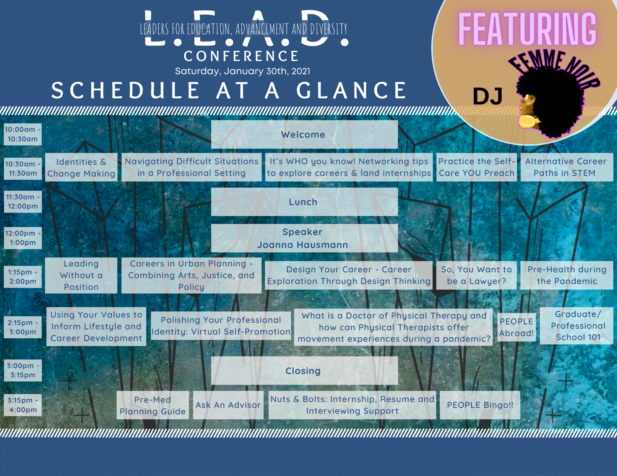 LEAD Conference Schedule at a Glance