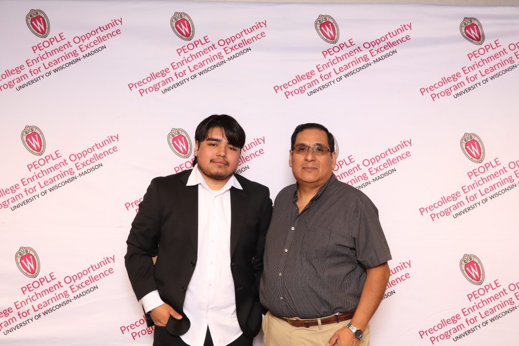 PEOPLE Scholar with parent